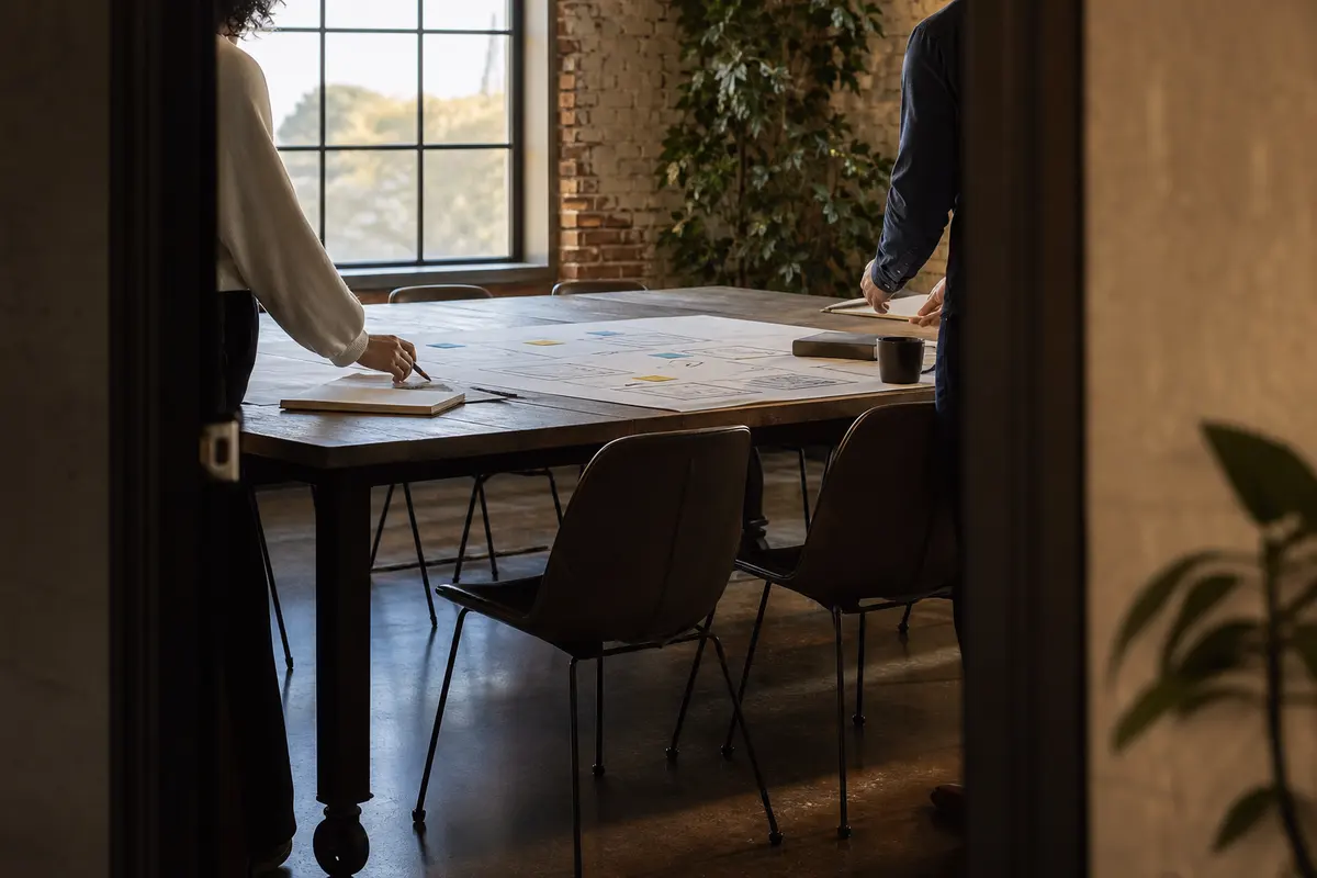 Editorial marketing planning scene for Legal News in Barnhart, Missouri