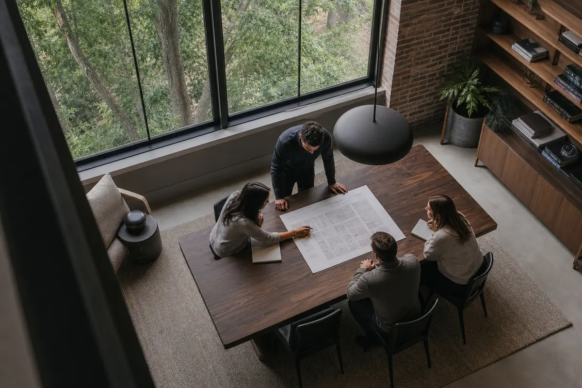 Editorial marketing planning scene for Kearney, Missouri