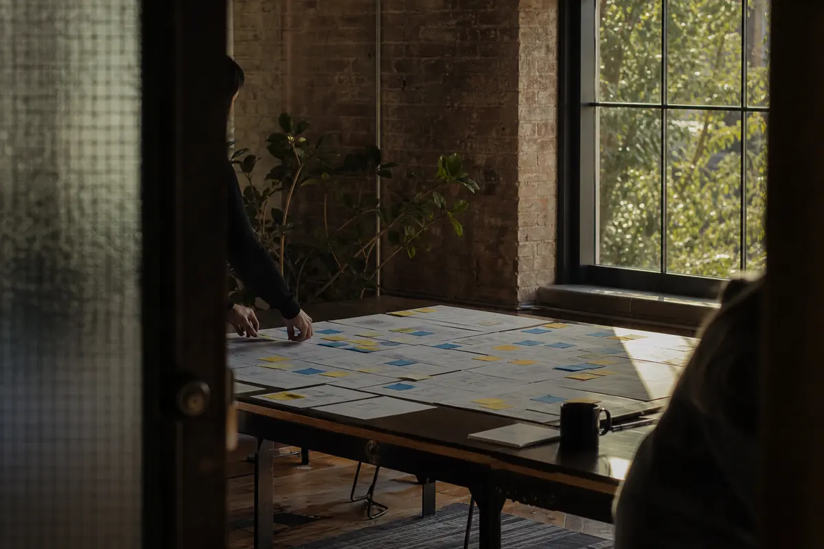 Editorial marketing planning scene for Programmatic SEO in Kirkwood, Missouri
