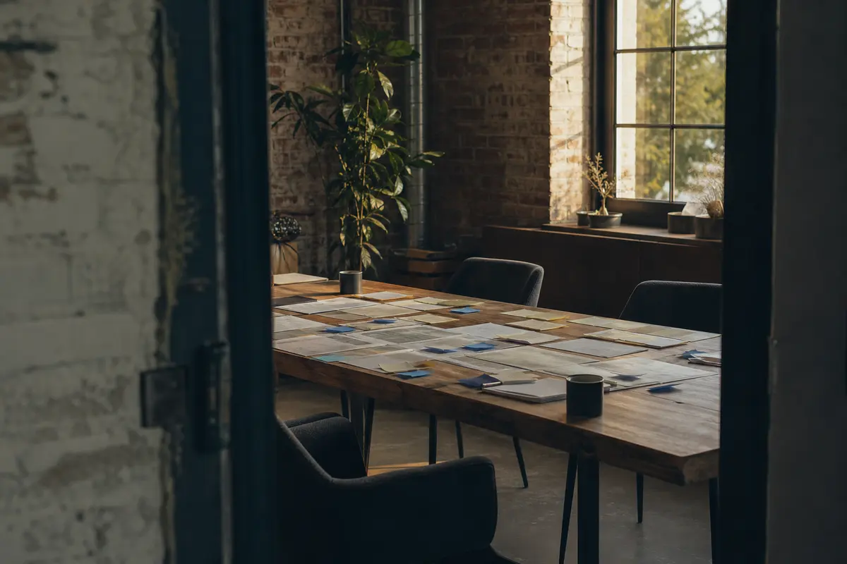 Editorial marketing planning scene for Nevada, Missouri