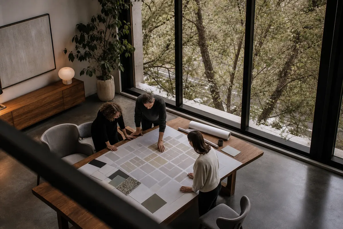 Editorial marketing planning scene for Legal News in Parkville, Missouri