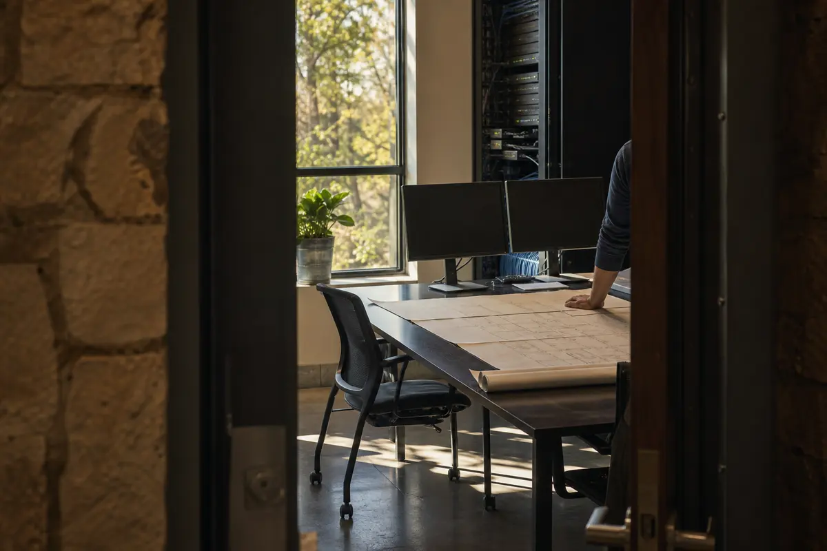 Editorial platform planning scene for Custom Software in Rolla, Missouri