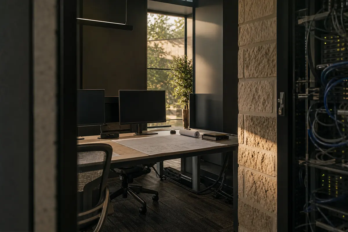 Editorial platform planning scene for Custom Software in St. Charles, Missouri