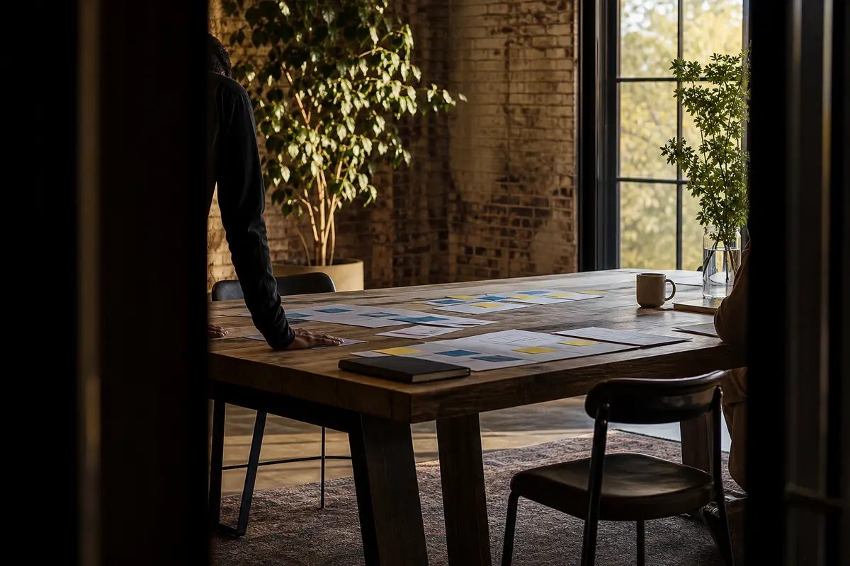 Editorial marketing planning scene for St. Joseph, Missouri