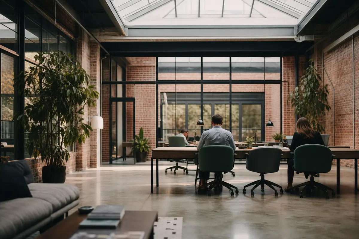 Editorial marketing planning scene for AI SEO in St. Louis, Missouri