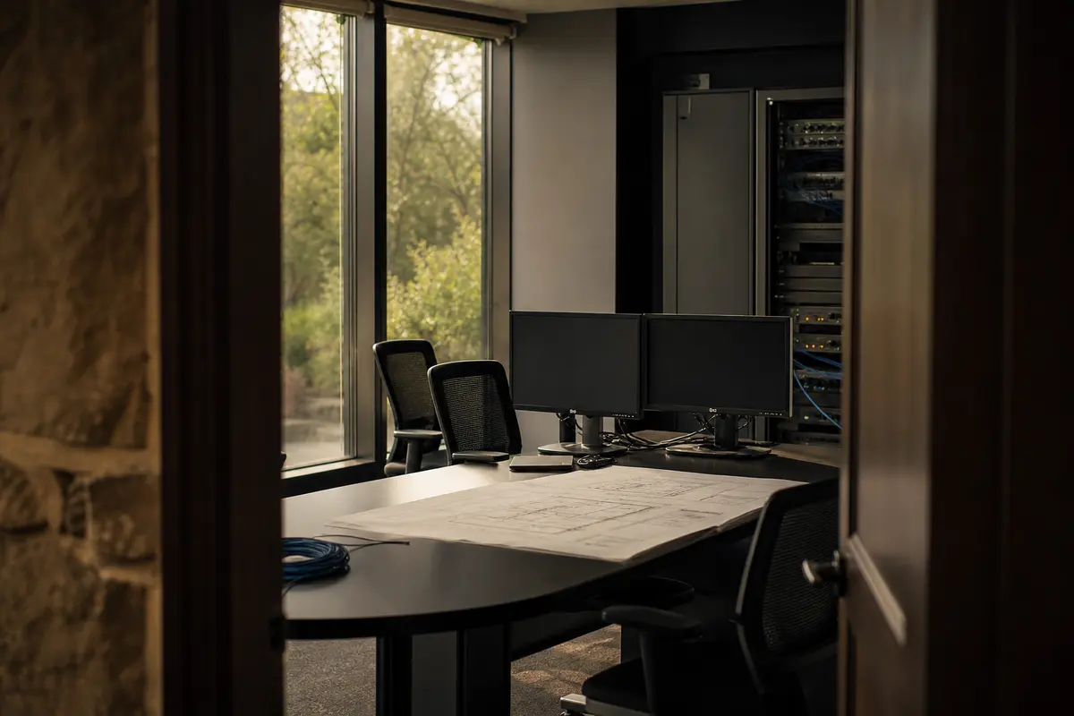 Editorial platform planning scene for Dedicated Hosting in St. Robert, Missouri