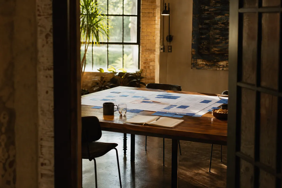 Editorial marketing planning scene for Programmatic SEO in Livingston, Montana