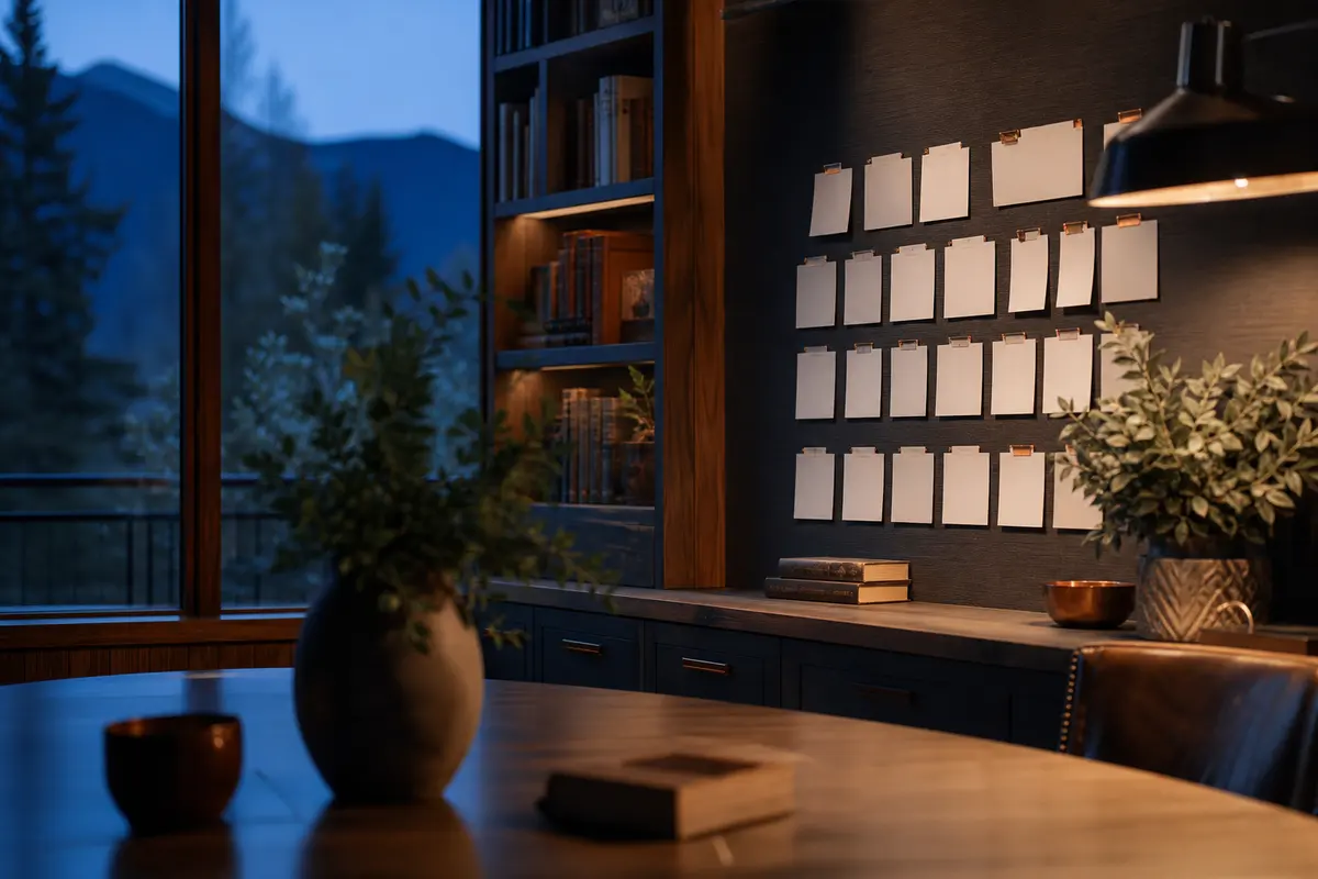 Editorial marketing planning scene for Missoula, Montana