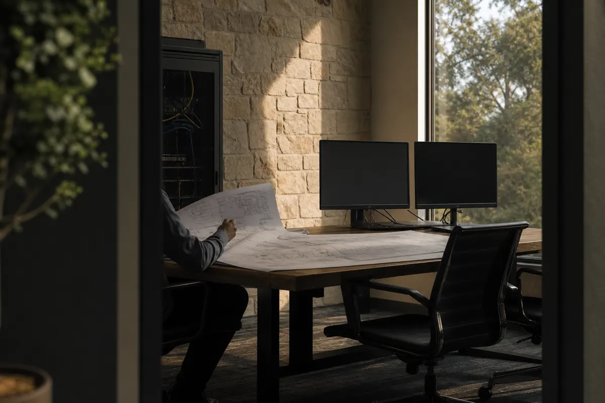 Editorial platform planning scene for Custom Software in Bellevue, Nebraska