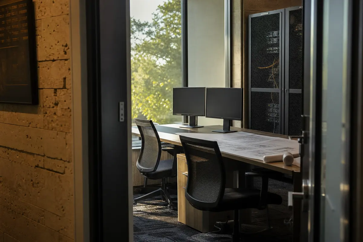 Editorial platform planning scene for Dedicated Hosting in Hastings, Nebraska