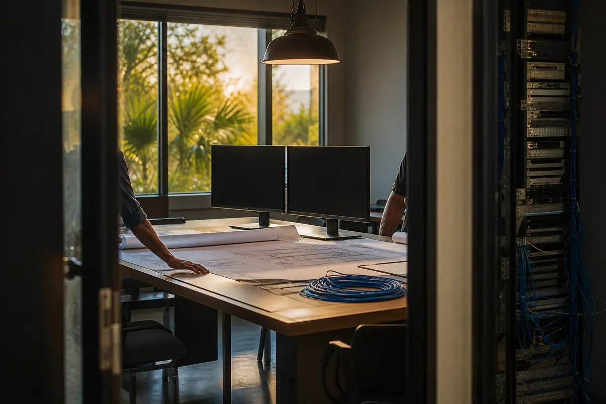 Editorial platform planning scene for Dedicated Hosting in Offutt AFB, Nebraska