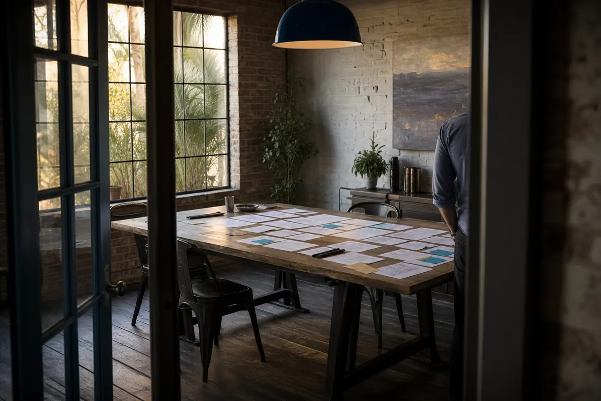 Editorial marketing planning scene for Gardnerville Ranchos, Nevada