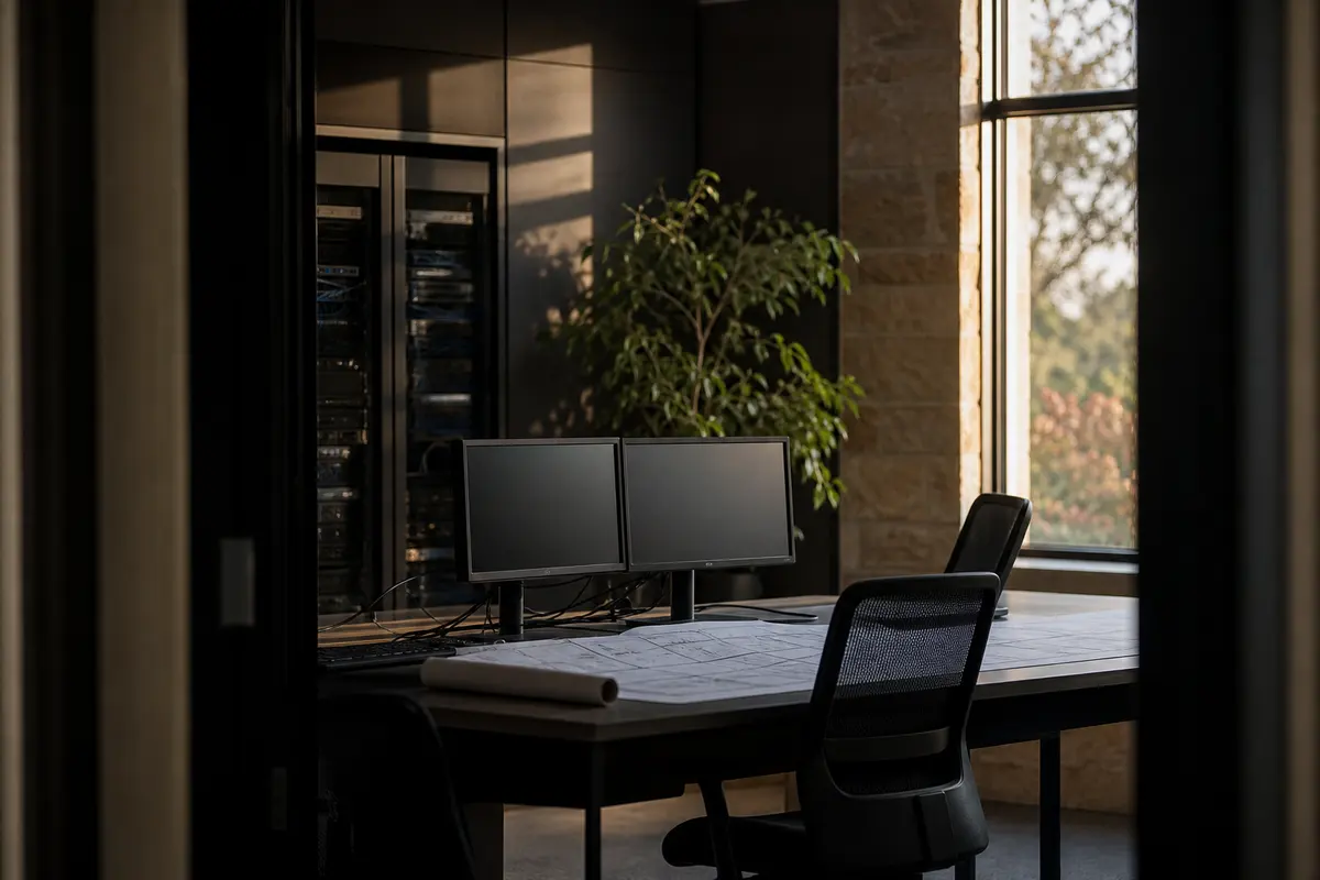 Editorial platform planning scene for Dedicated Hosting in Moapa Valley, Nevada