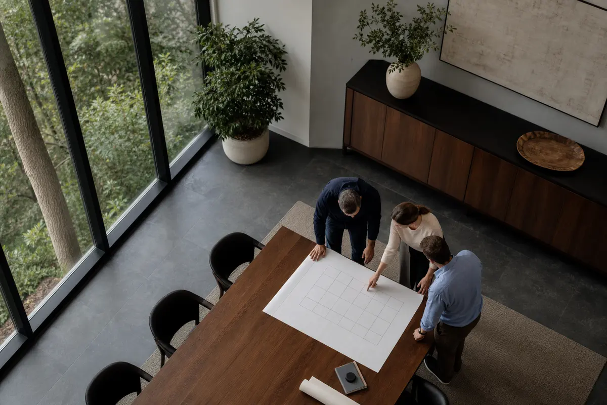 Editorial marketing planning scene for AI SEO in Spring Creek, Nevada