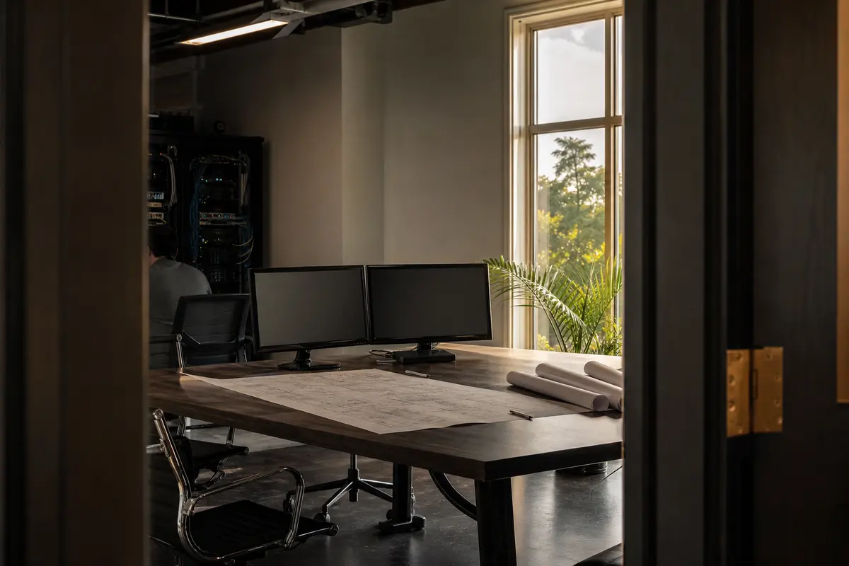 Editorial platform planning scene for Dedicated Hosting in Spring Valley, Nevada