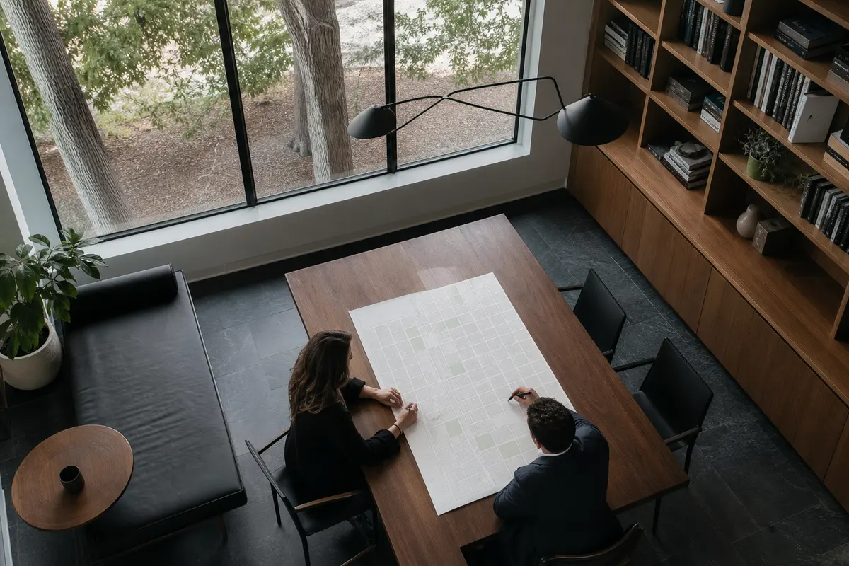 Editorial marketing planning scene for Legal News in Meredith, New Hampshire