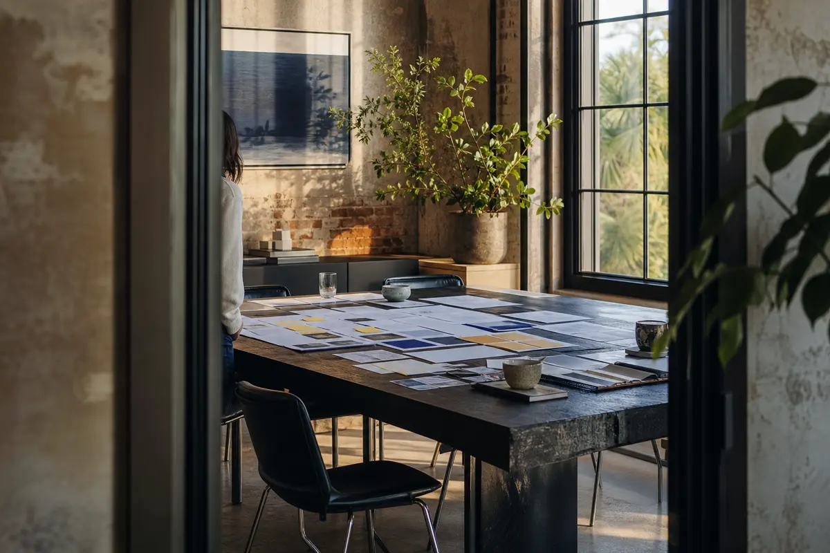 Editorial marketing planning scene for Wolfeboro, New Hampshire