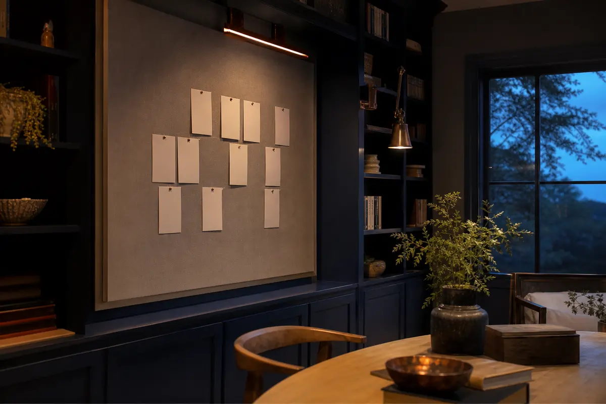 Editorial marketing planning scene for Plymouth, New Hampshire