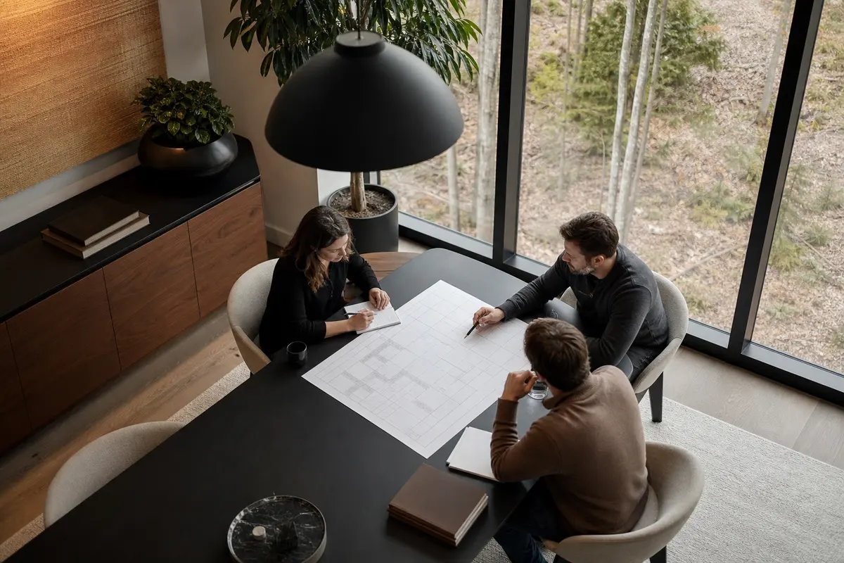 Editorial marketing planning scene for Amherst, New Hampshire