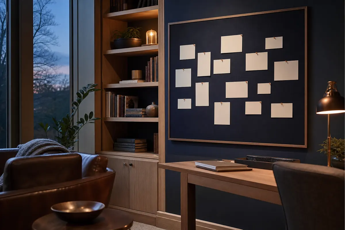 Editorial marketing planning scene for AI SEO in Henniker, New Hampshire