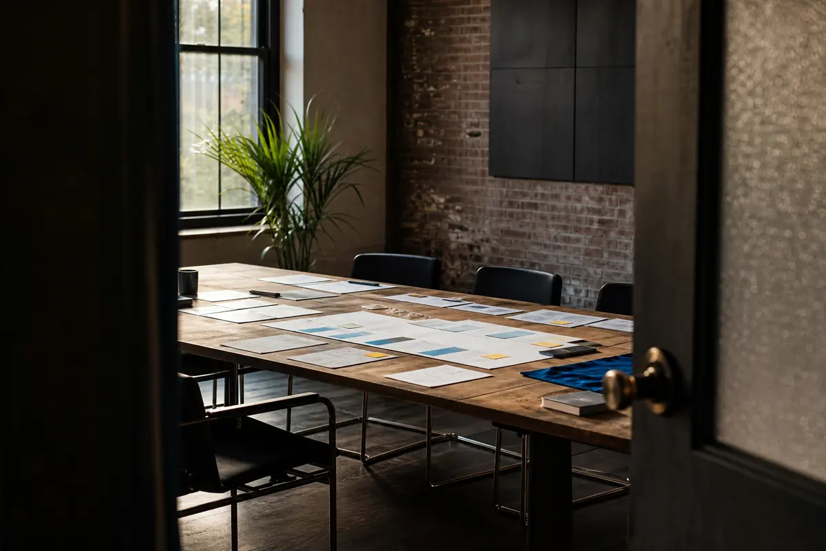 Editorial marketing planning scene for Legal News in Franklin, New Hampshire