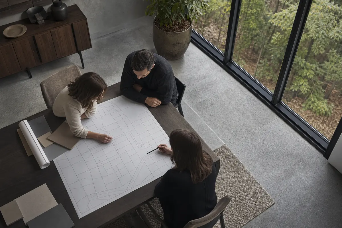 Editorial marketing planning scene for Hanover, New Hampshire