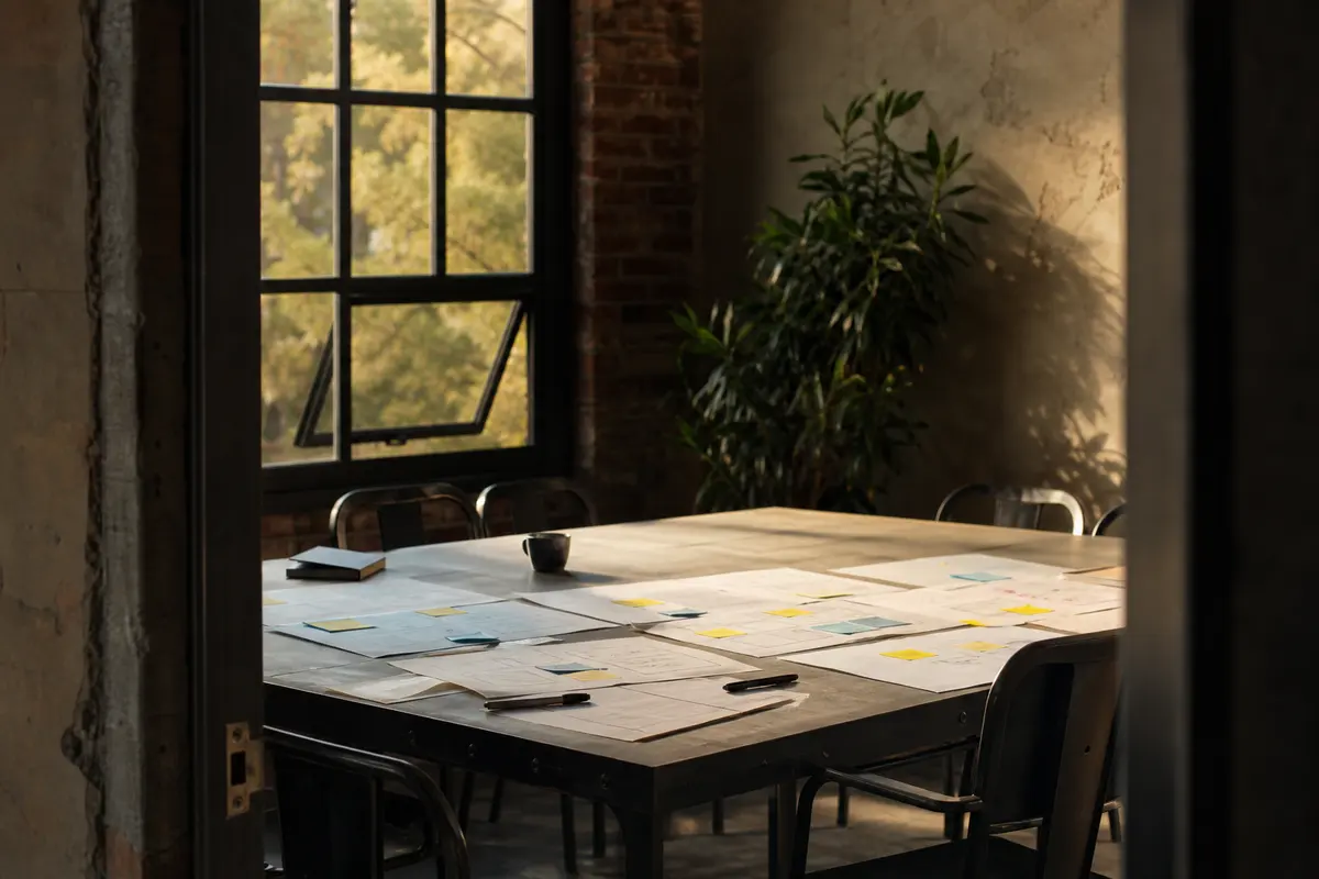 Editorial marketing planning scene for Legal News in Hudson, New Hampshire