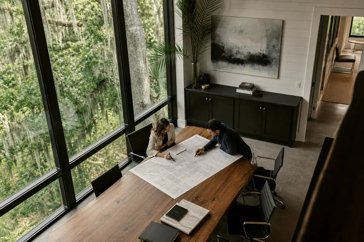 Editorial marketing planning scene for AI SEO in Keene, New Hampshire