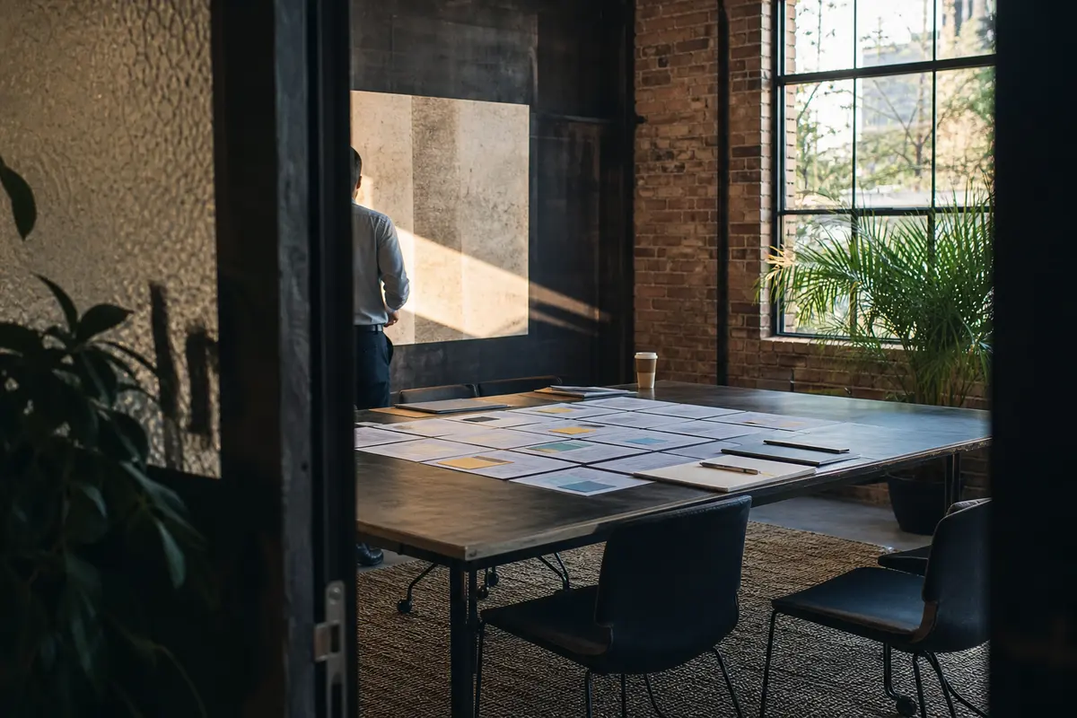 Editorial marketing planning scene for Programmatic SEO in Hamilton, New Jersey