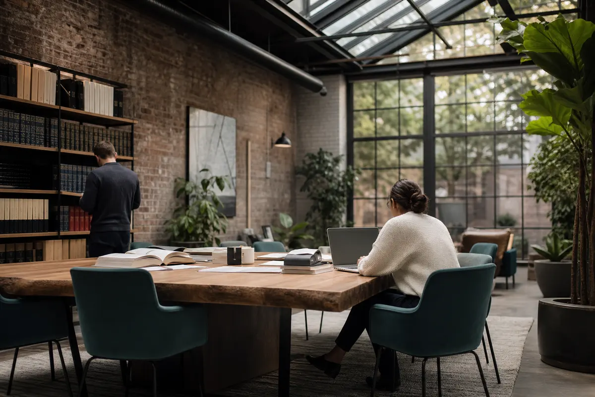 Editorial marketing planning scene for Legal News in River Vale, New Jersey