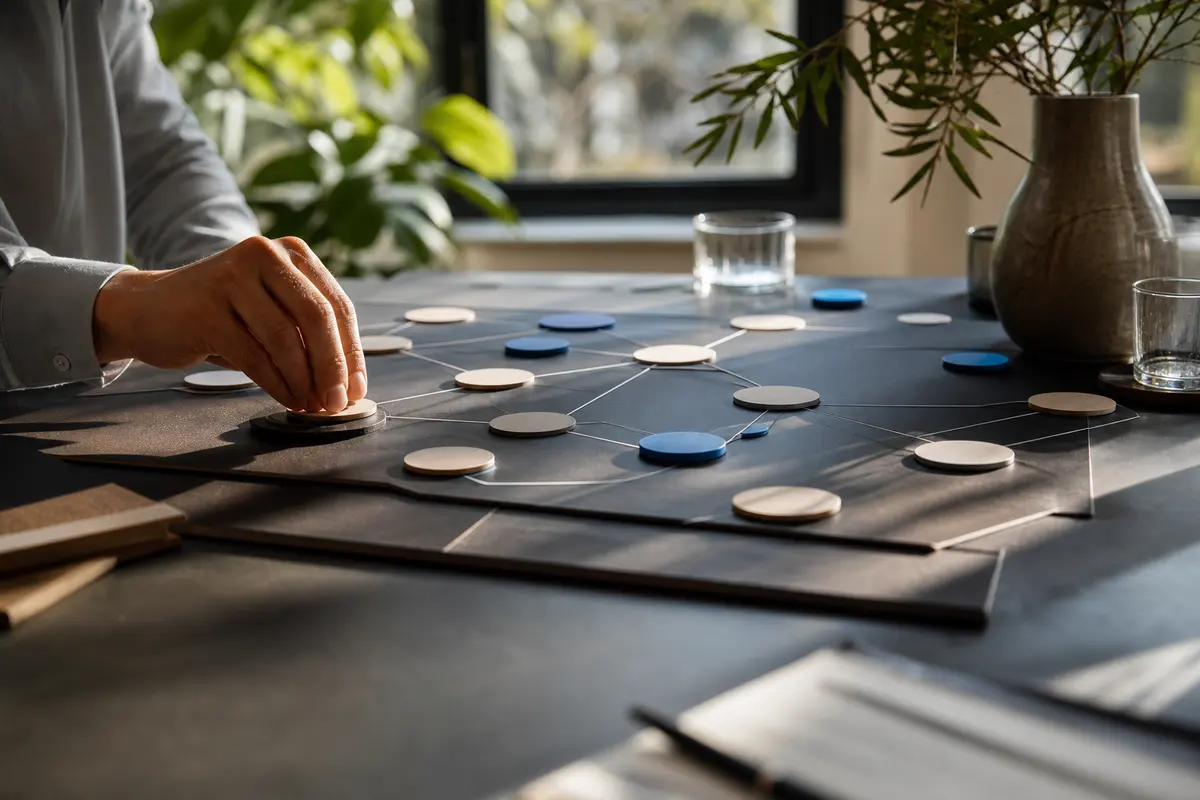 Editorial platform planning scene for ROI Dashboard in Burlington, New Jersey