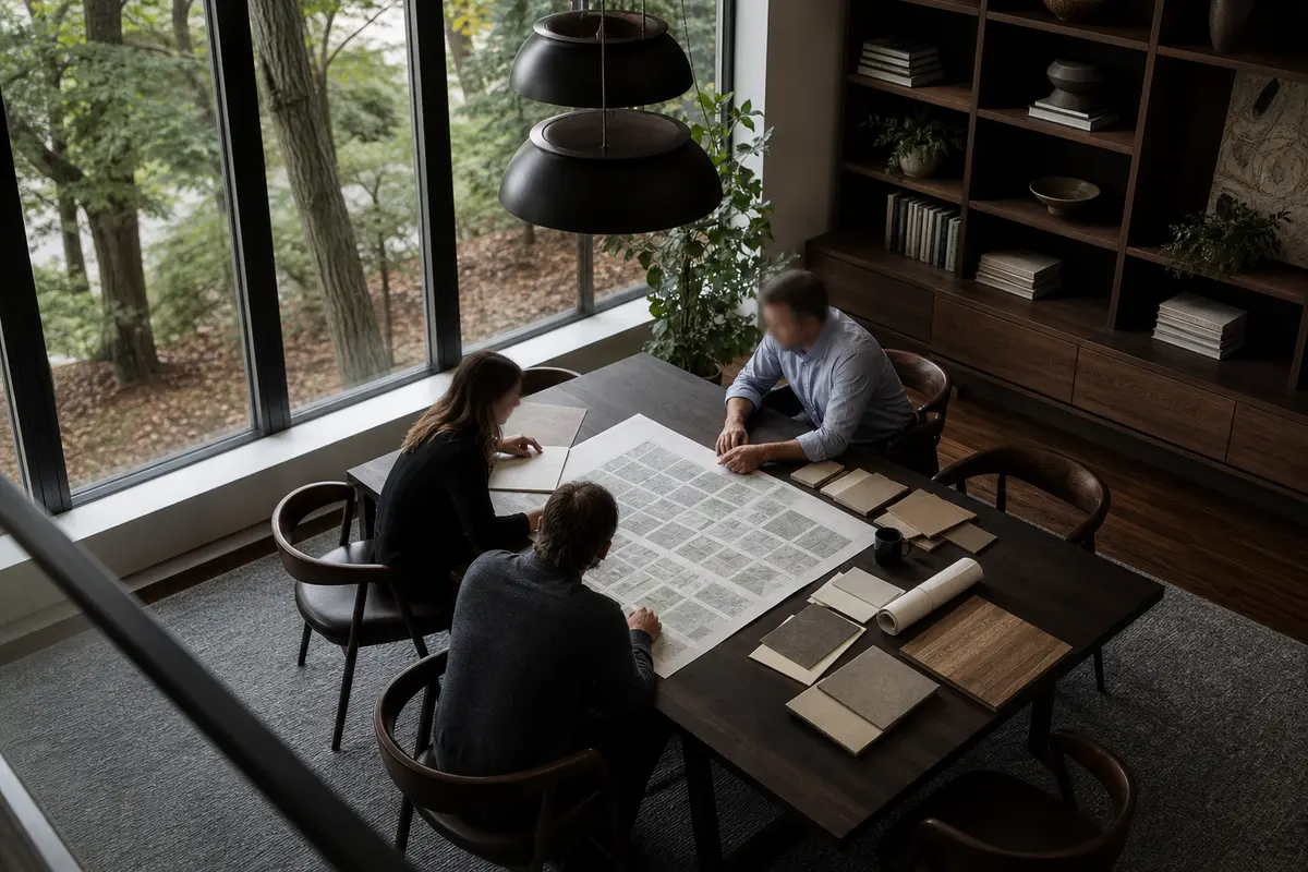 Editorial marketing planning scene for Mount Holly, New Jersey