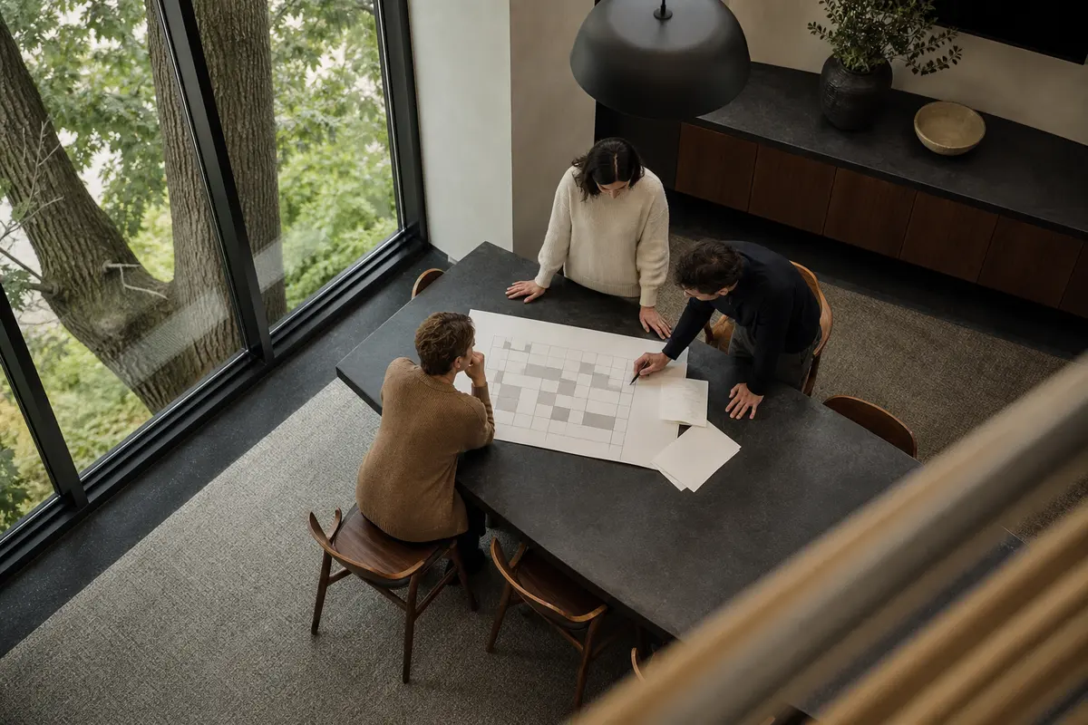 Editorial marketing planning scene for Upper Deerfield, New Jersey