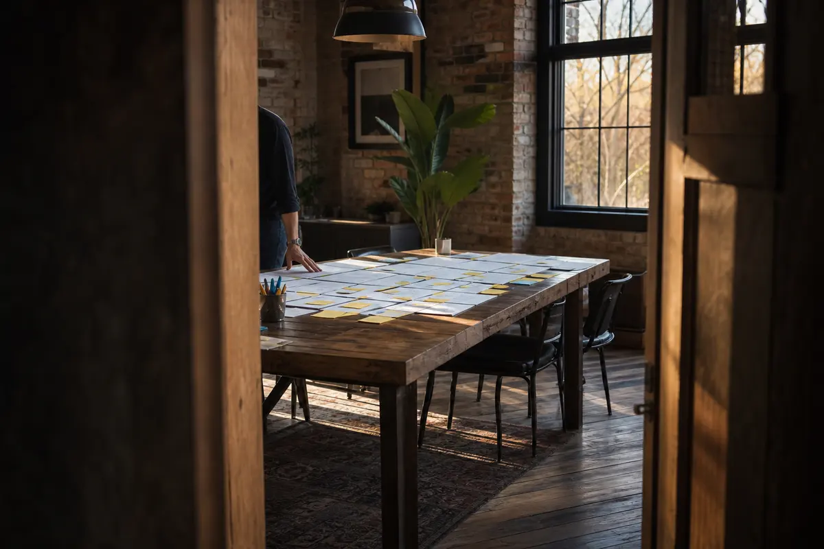 Editorial marketing planning scene for Deptford, New Jersey