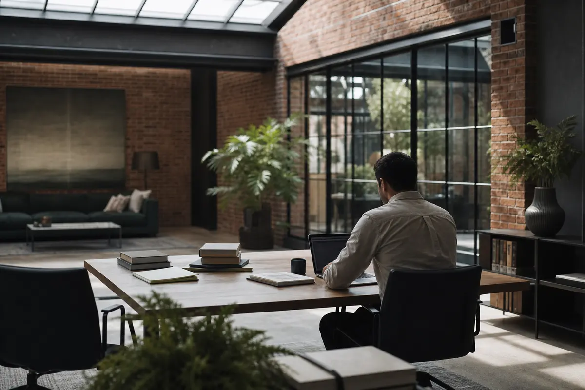 Editorial marketing planning scene for Harrison, New Jersey