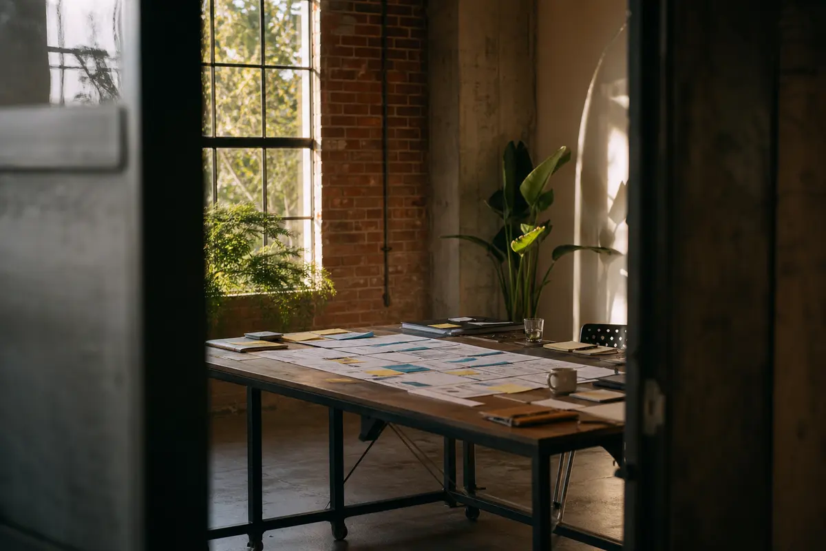 Editorial marketing planning scene for Woolwich, New Jersey