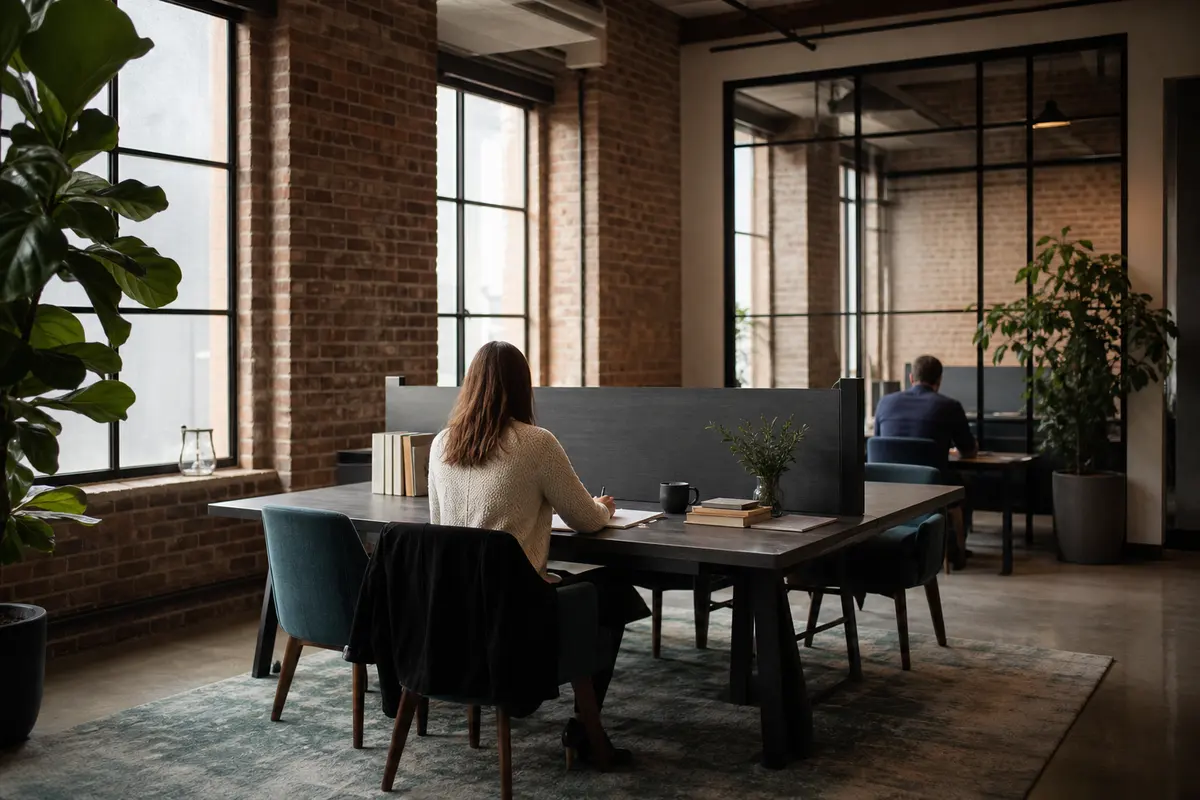 Editorial marketing planning scene for AI SEO in Hamilton, New Jersey