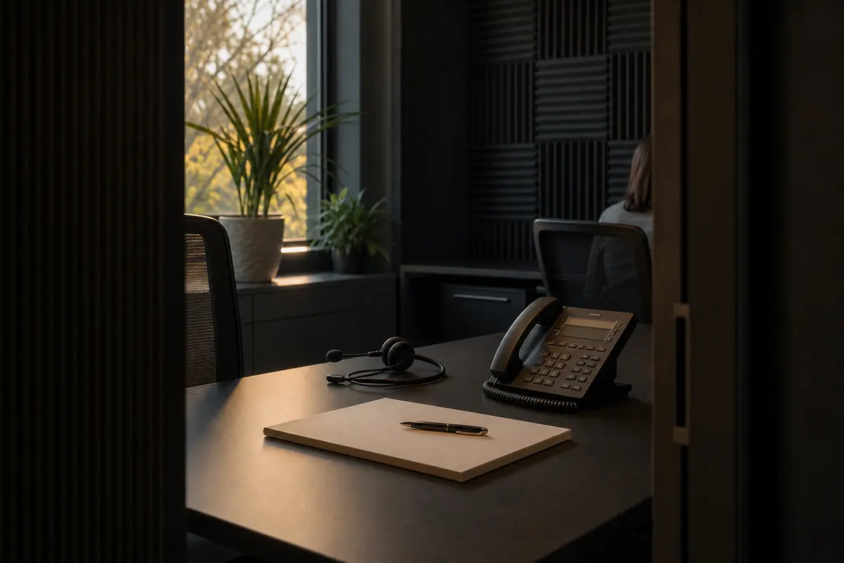 Editorial intake planning scene for AI Answering in Montville, New Jersey