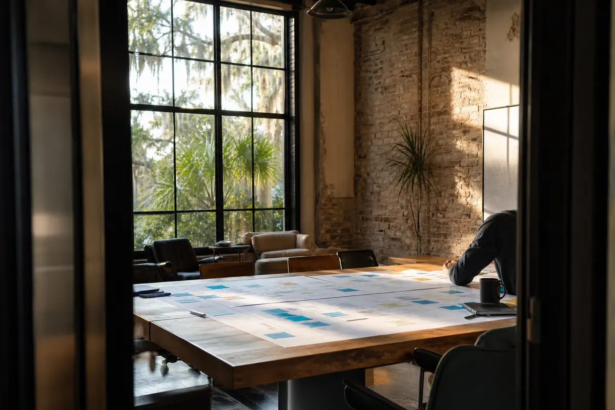 Editorial marketing planning scene for Manchester, New Jersey