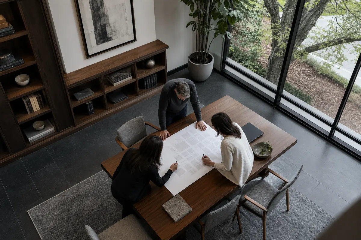 Editorial marketing planning scene for Little Falls, New Jersey