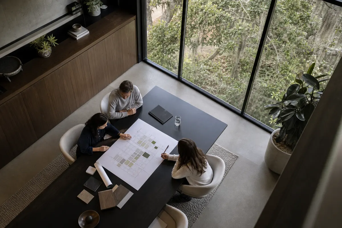 Editorial marketing planning scene for Clark, New Jersey