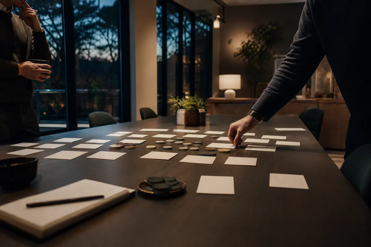 Editorial platform planning scene for ROI Dashboard in Blairstown, New Jersey