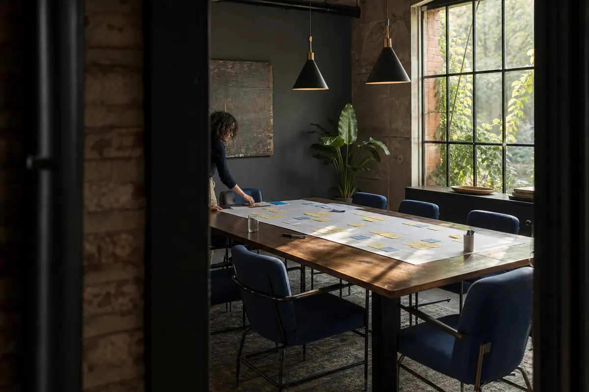 Editorial marketing planning scene for Bound Brook, New Jersey