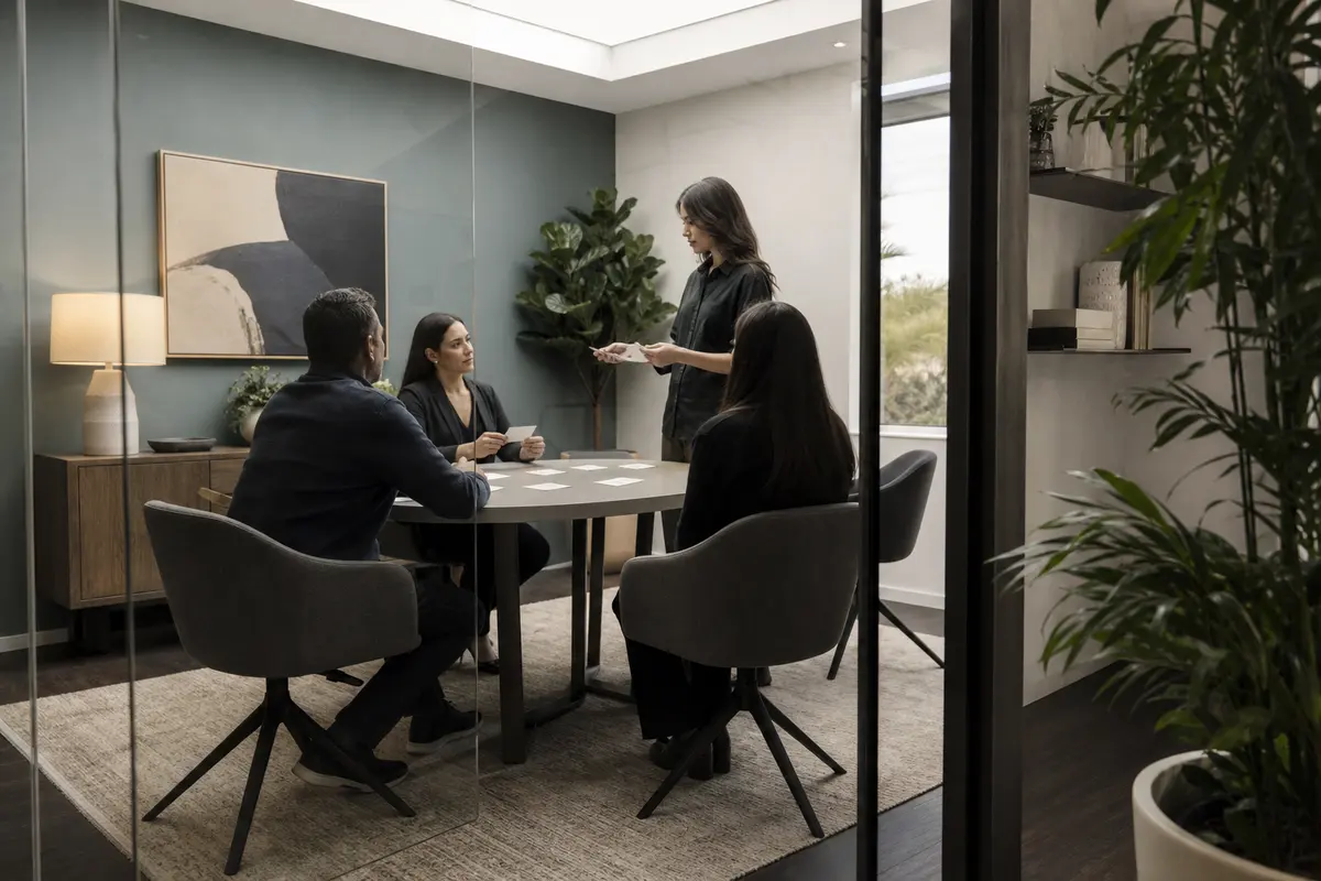 Editorial intake planning scene for Automation in Edgewater, New Jersey