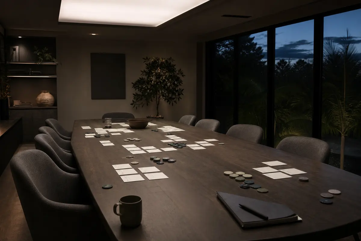 Editorial platform planning scene for ROI Dashboard in Elizabeth, New Jersey