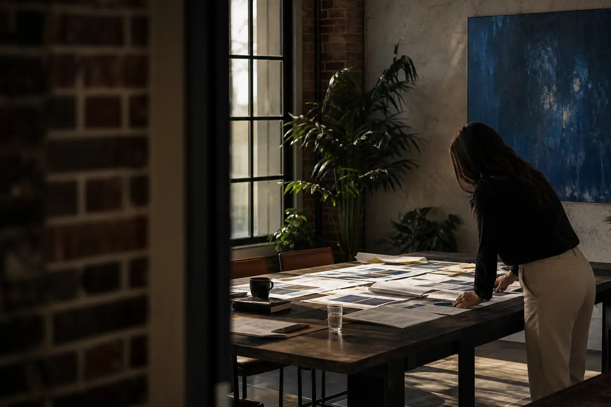 Editorial marketing planning scene for Florence, New Jersey