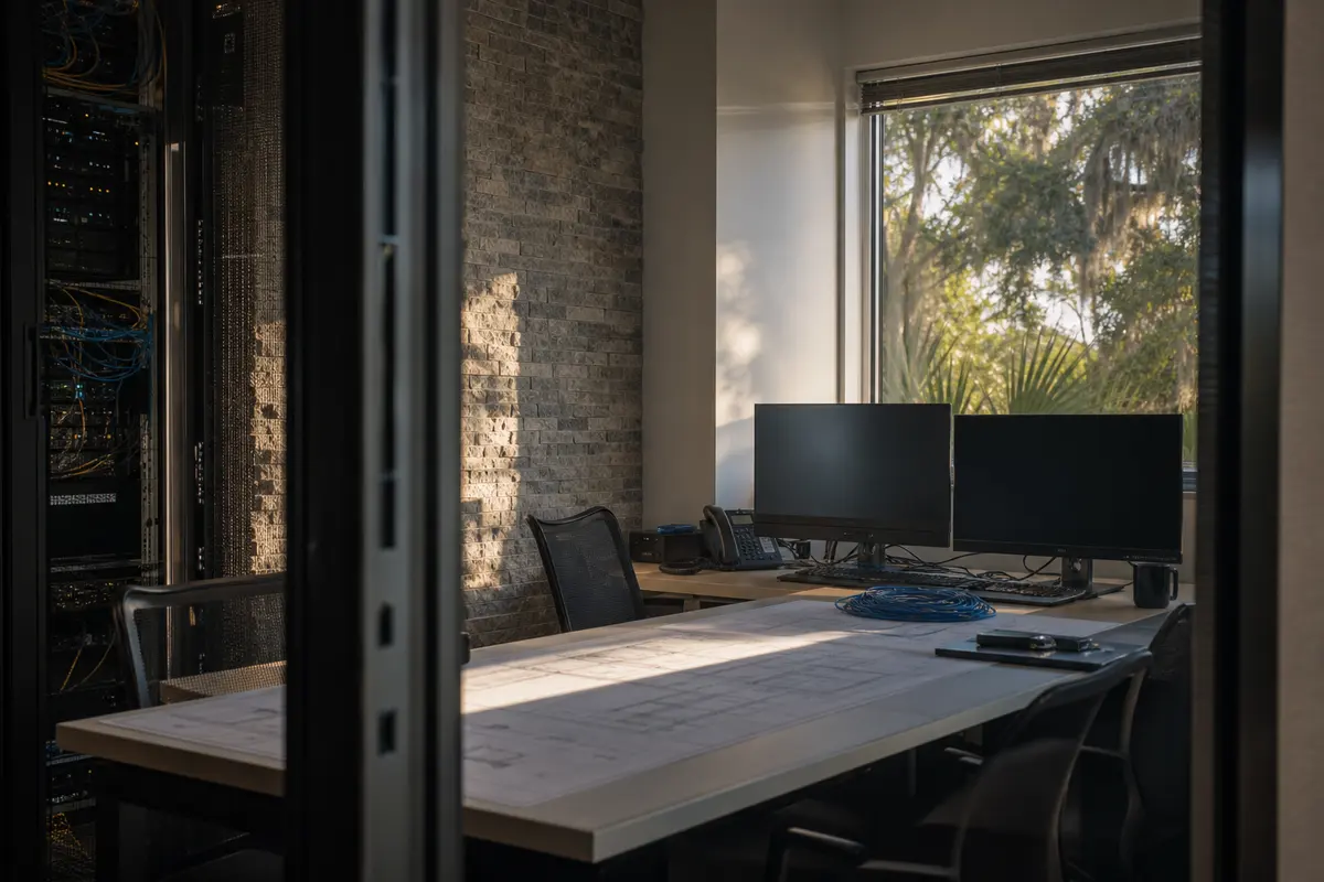 Editorial platform planning scene for Dedicated Hosting in Forked River, New Jersey
