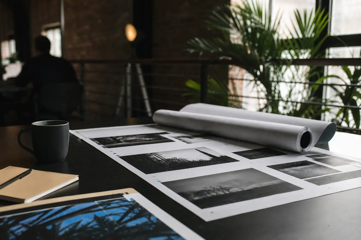 Editorial marketing planning scene for AI SEO in Haledon, New Jersey