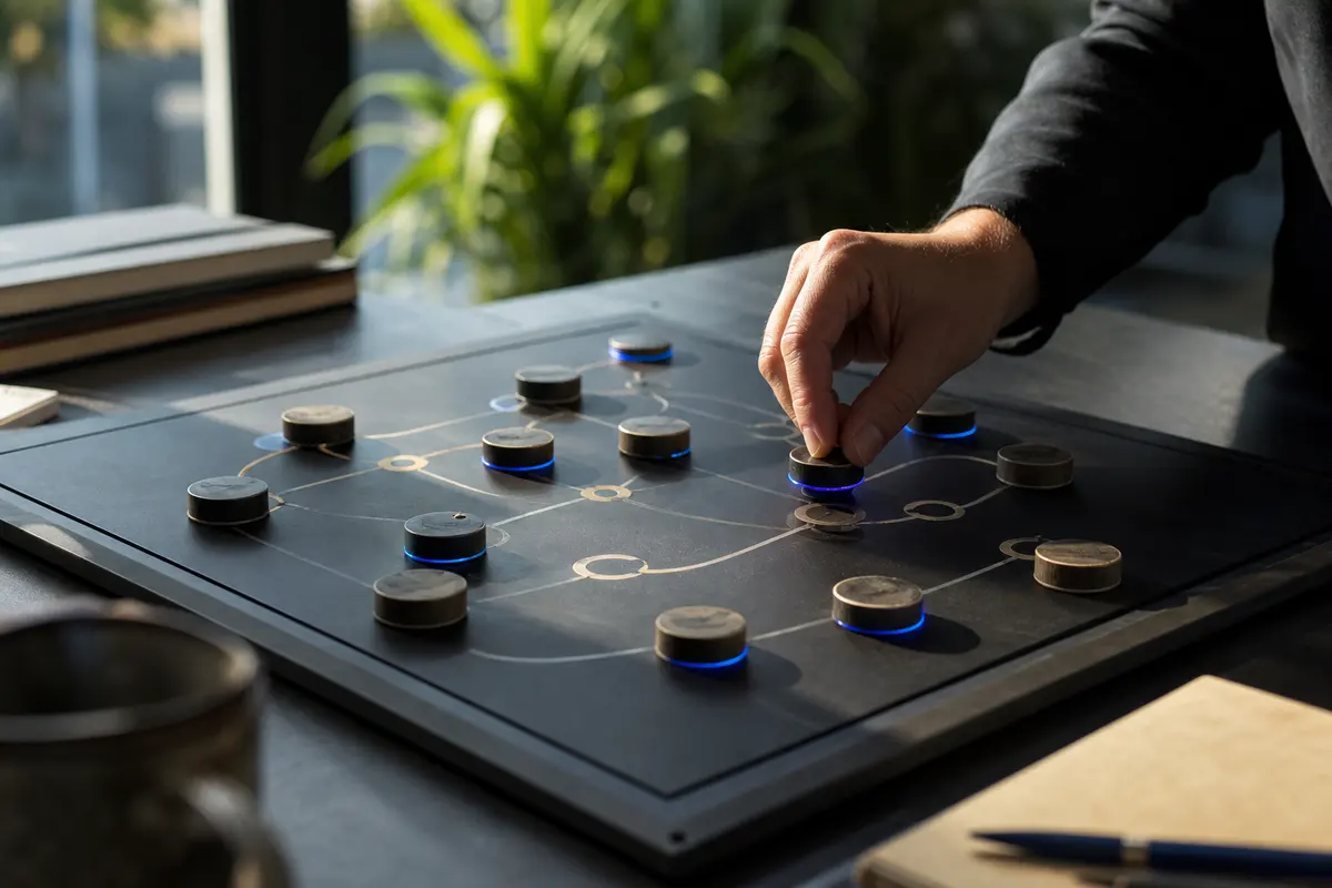 Editorial platform planning scene for ROI Dashboard in Hamilton Square, New Jersey