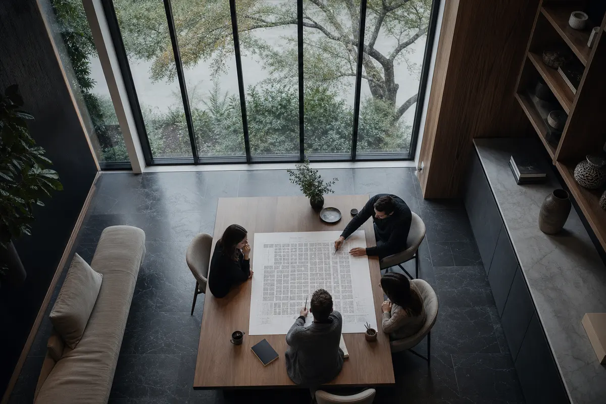 Editorial marketing planning scene for Iselin, New Jersey
